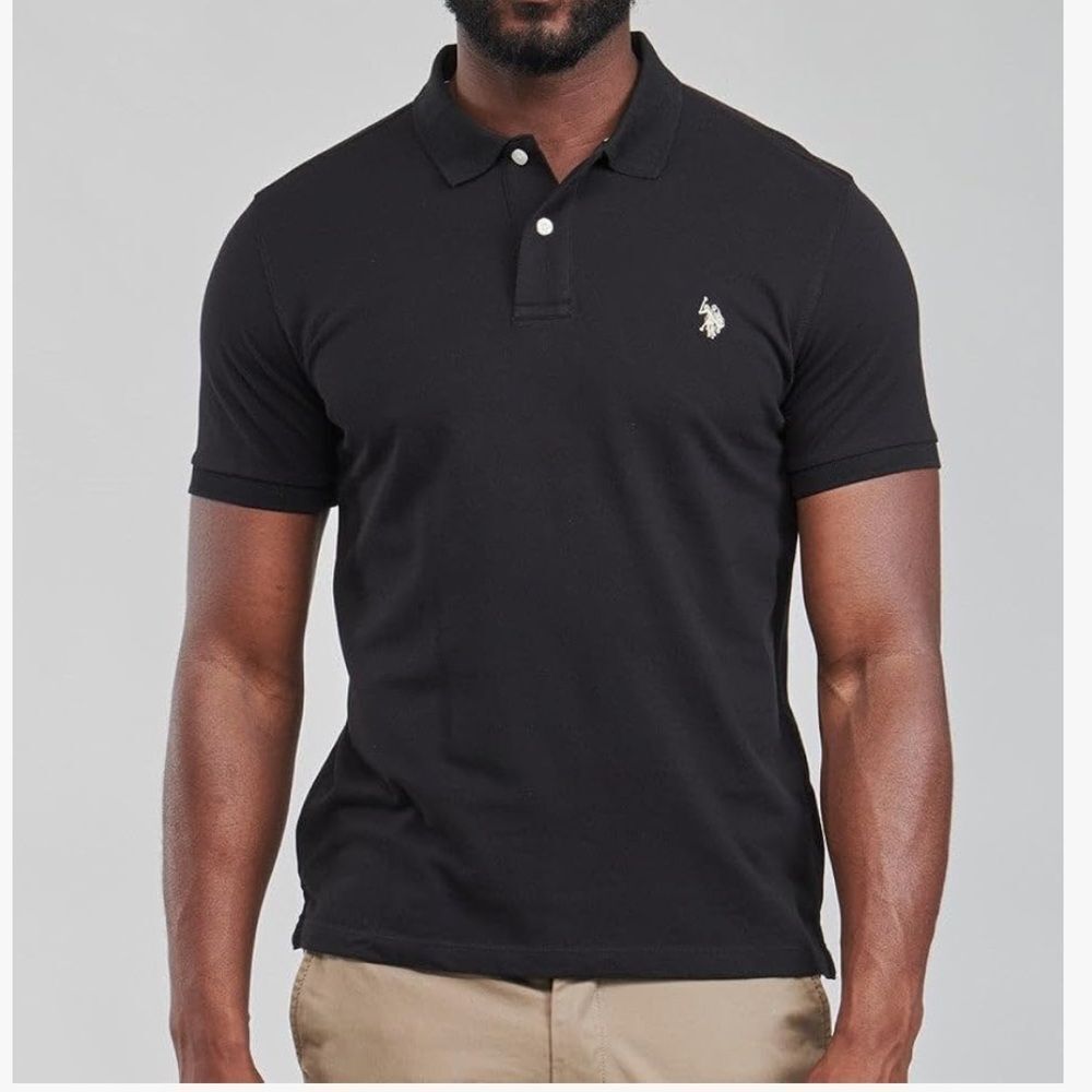 U.S.‎ Polo Assn. Men's Classic Polo Shirt, Two-Button Closure black size M NWT